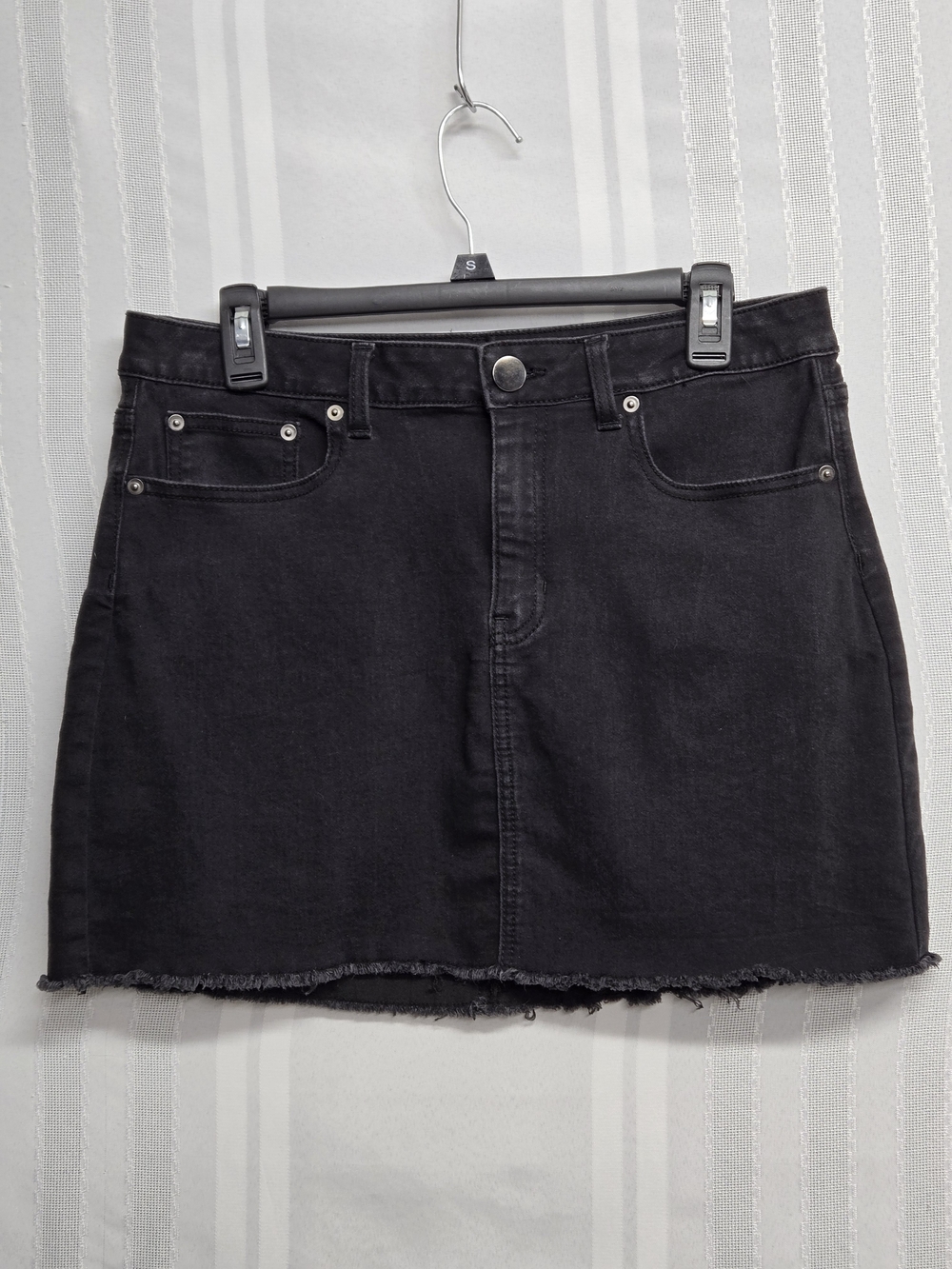 NO BOUNDRIES Black Denim Mini Skirt - Classic Casual SIZE 15